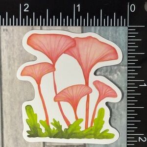 🌀10/$10🌀 Watercolor Mushroom Reusable Waterproof Vinyl Sticker Decal